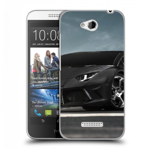 Дизайнерский пластиковый чехол для HTC Desire 616 Lamborghini