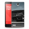 Дизайнерский пластиковый чехол для Xiaomi RedMi Note Lamborghini