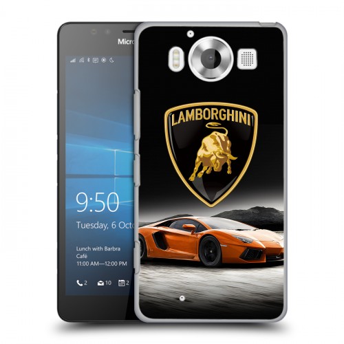 Дизайнерский пластиковый чехол для Microsoft Lumia 950 Lamborghini