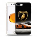 Дизайнерский пластиковый чехол для Iphone 7 Plus / 8 Plus Lamborghini