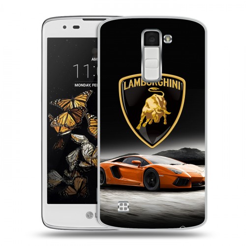 Дизайнерский пластиковый чехол для LG K8 Lamborghini