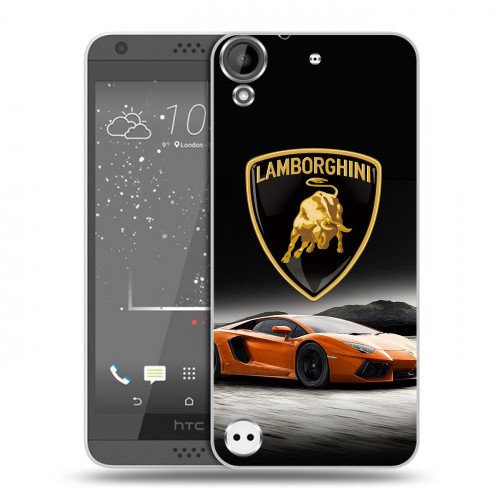 Дизайнерский пластиковый чехол для HTC Desire 530 Lamborghini