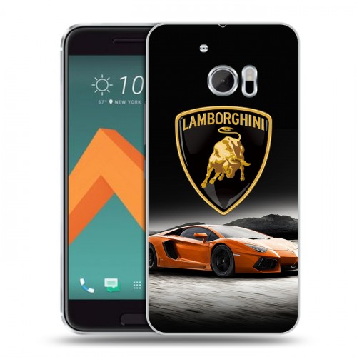 Дизайнерский пластиковый чехол для HTC 10 Lamborghini