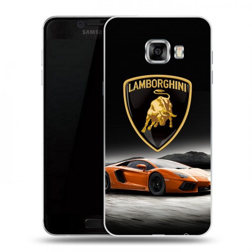 Дизайнерский пластиковый чехол для Samsung Galaxy C5 Lamborghini