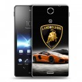 Дизайнерский пластиковый чехол для Sony Xperia TX Lamborghini