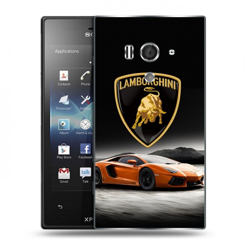 Дизайнерский пластиковый чехол для Sony Xperia acro S Lamborghini