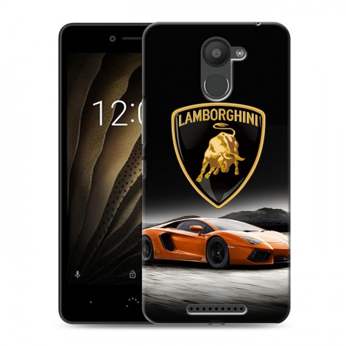 Дизайнерский силиконовый чехол для BQ Aquaris U Lamborghini