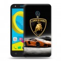 Дизайнерский пластиковый чехол для Alcatel U5 Lamborghini