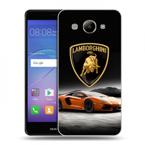 Дизайнерский пластиковый чехол для Huawei Y3 (2017) Lamborghini