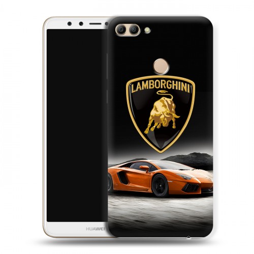 Дизайнерский пластиковый чехол для Huawei Y9 (2018) Lamborghini