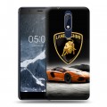 Дизайнерский пластиковый чехол для Nokia 5.1 Lamborghini