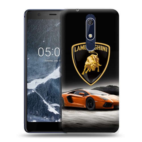 Дизайнерский пластиковый чехол для Nokia 5.1 Lamborghini