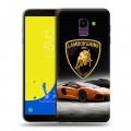 Дизайнерский пластиковый чехол для Samsung Galaxy J6 Lamborghini