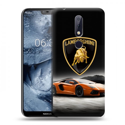 Дизайнерский пластиковый чехол для Nokia 6.1 Plus Lamborghini