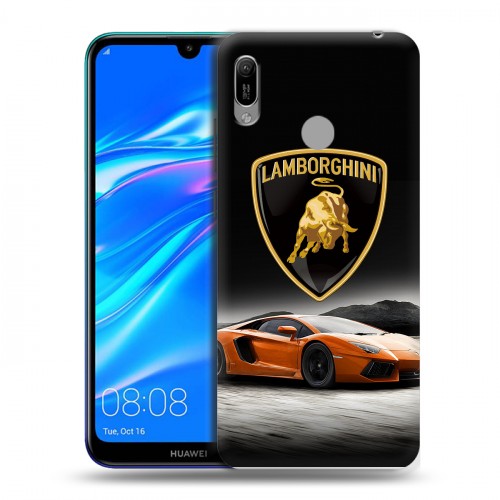 Дизайнерский пластиковый чехол для Huawei Y6 (2019) Lamborghini