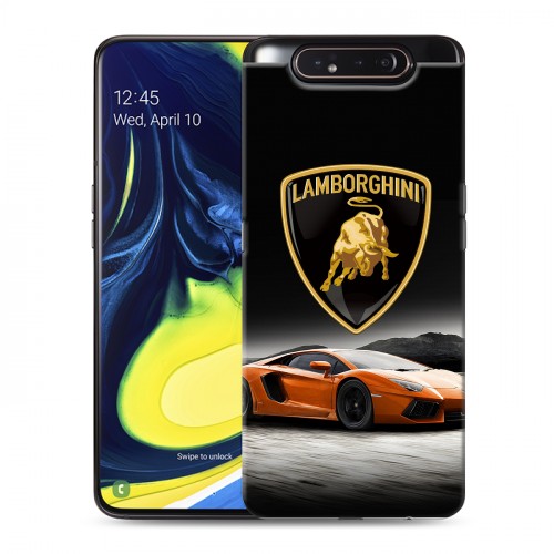 Дизайнерский пластиковый чехол для Samsung Galaxy A80 Lamborghini