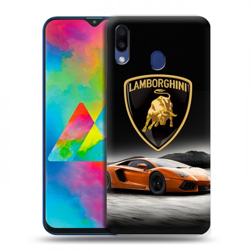 Дизайнерский силиконовый чехол для Samsung Galaxy M20 Lamborghini