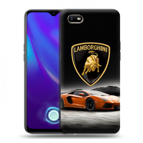 Дизайнерский силиконовый с усиленными углами чехол для OPPO A1k Lamborghini