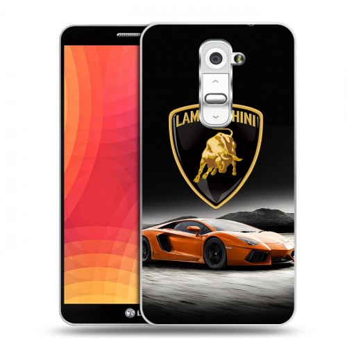 Дизайнерский пластиковый чехол для LG Optimus G2 Lamborghini