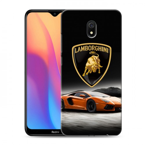 Дизайнерский силиконовый с усиленными углами чехол для Xiaomi RedMi 8A Lamborghini