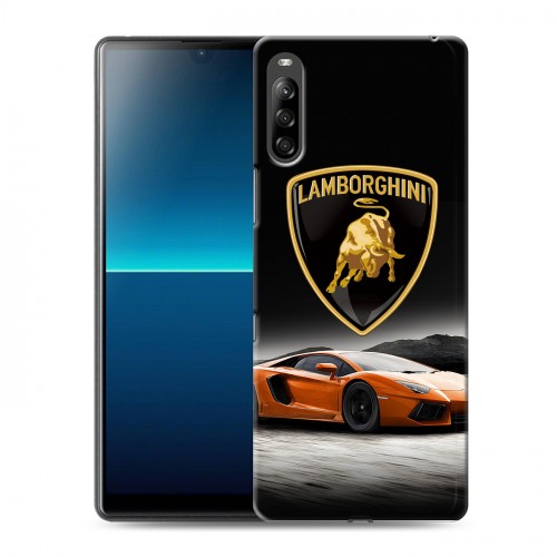 Дизайнерский силиконовый с усиленными углами чехол для Sony Xperia L4 Lamborghini