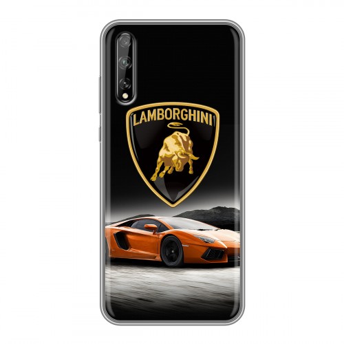 Дизайнерский силиконовый чехол для Huawei Y8p Lamborghini