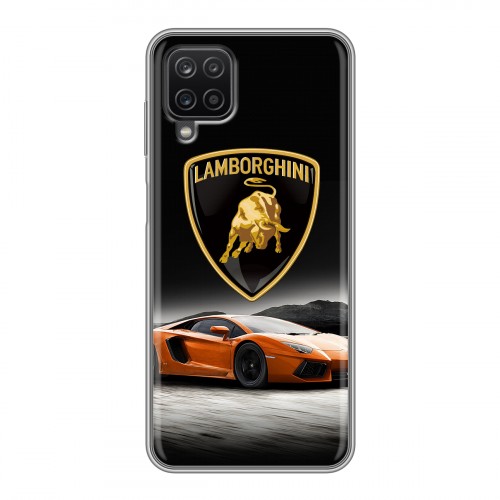 Дизайнерский силиконовый чехол для Samsung Galaxy A12 Lamborghini