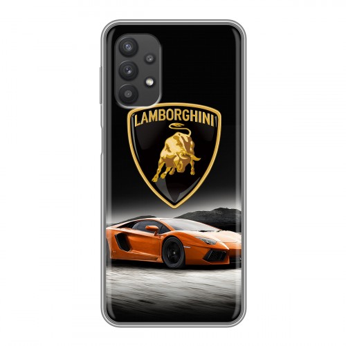 Дизайнерский силиконовый чехол для Samsung Galaxy A32 Lamborghini