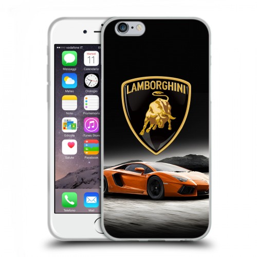 Дизайнерский пластиковый чехол для Iphone 6/6s Lamborghini
