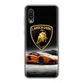 Дизайнерский пластиковый чехол для Samsung Galaxy A02 Lamborghini