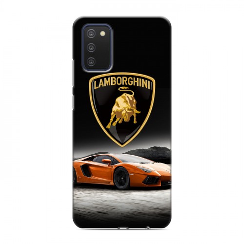 Дизайнерский силиконовый с усиленными углами чехол для Samsung Galaxy A03s Lamborghini