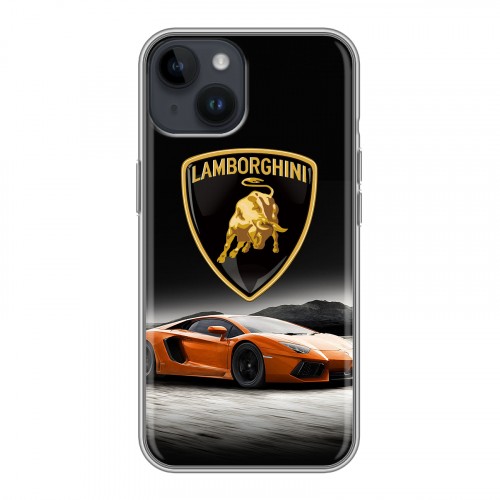 Дизайнерский пластиковый чехол для Iphone 14 Lamborghini