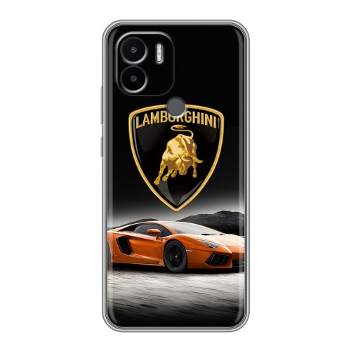 Дизайнерский силиконовый чехол для Xiaomi Redmi A1 Plus Lamborghini