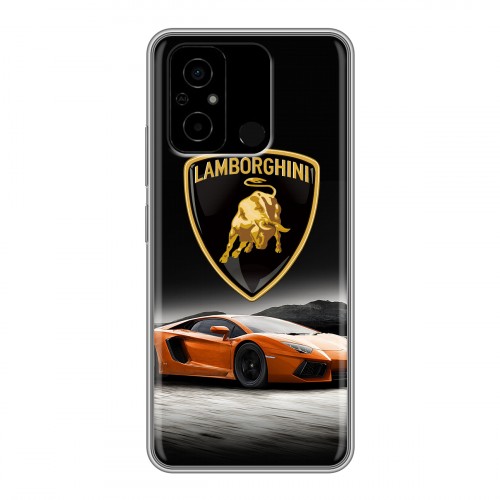 Дизайнерский силиконовый чехол для Xiaomi Poco C55 Lamborghini