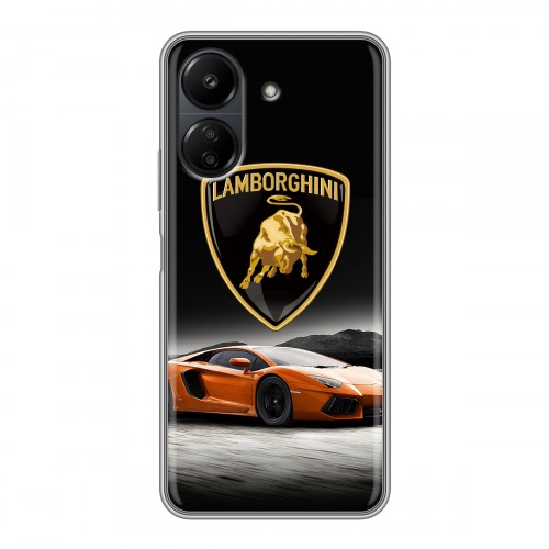 Дизайнерский силиконовый чехол для Xiaomi Poco C65 Lamborghini