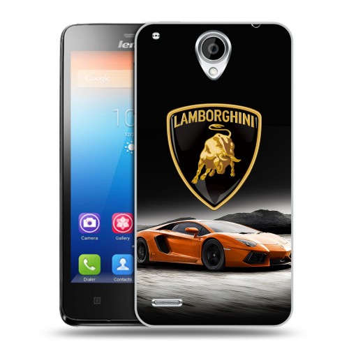 Дизайнерский пластиковый чехол для Lenovo S890 Lamborghini