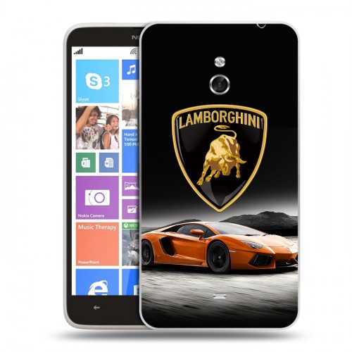 Дизайнерский пластиковый чехол для Nokia Lumia 1320 Lamborghini