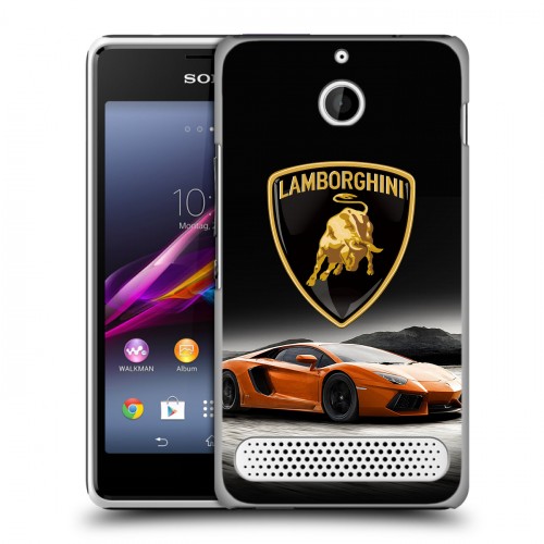 Дизайнерский силиконовый чехол для Sony Xperia E1 Lamborghini