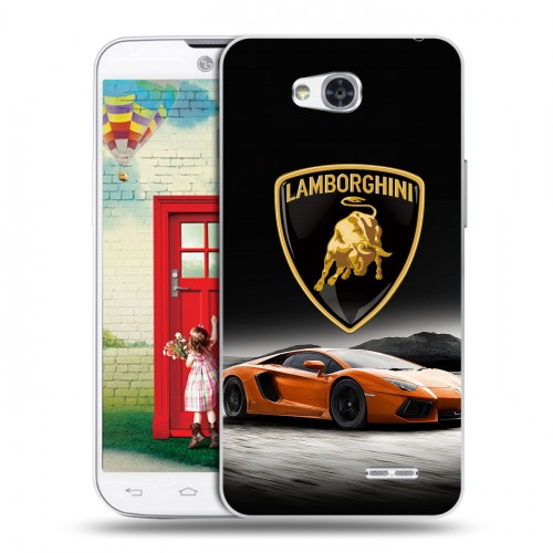 Дизайнерский пластиковый чехол для LG L80 Lamborghini