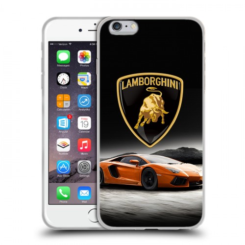 Дизайнерский силиконовый чехол для Iphone 6 Plus/6s Plus Lamborghini