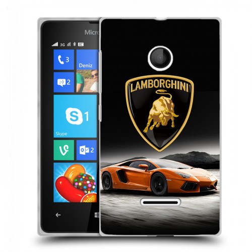 Дизайнерский пластиковый чехол для Microsoft Lumia 435 Lamborghini