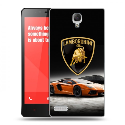 Дизайнерский пластиковый чехол для Xiaomi RedMi Note Lamborghini