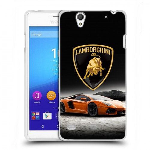 Дизайнерский пластиковый чехол для Sony Xperia C4 Lamborghini