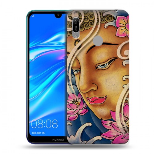 Дизайнерский пластиковый чехол для Huawei Y6 (2019) Священный Будда