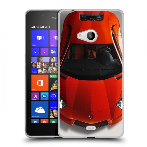 Дизайнерский пластиковый чехол для Microsoft Lumia 540 Lamborghini