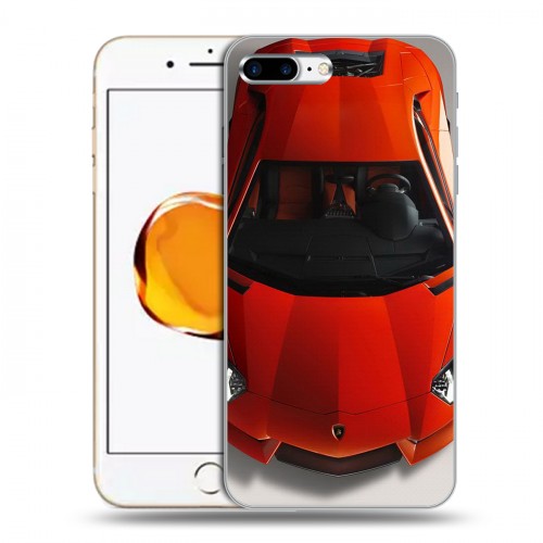 Дизайнерский пластиковый чехол для Iphone 7 Plus / 8 Plus Lamborghini