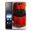 Дизайнерский пластиковый чехол для Sony Xperia TX Lamborghini