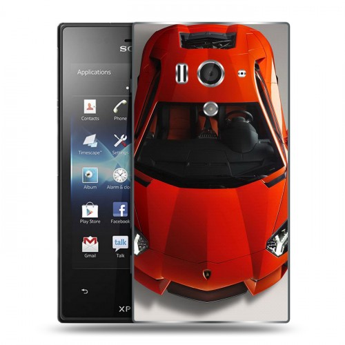 Дизайнерский пластиковый чехол для Sony Xperia acro S Lamborghini