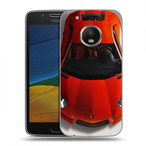 Дизайнерский силиконовый чехол для Lenovo Moto G5 Lamborghini