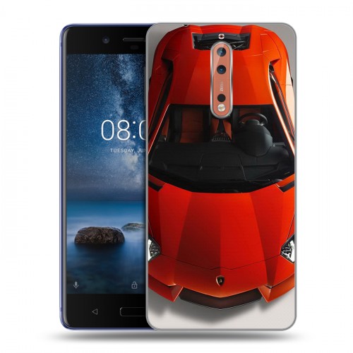 Дизайнерский пластиковый чехол для Nokia 8 Lamborghini